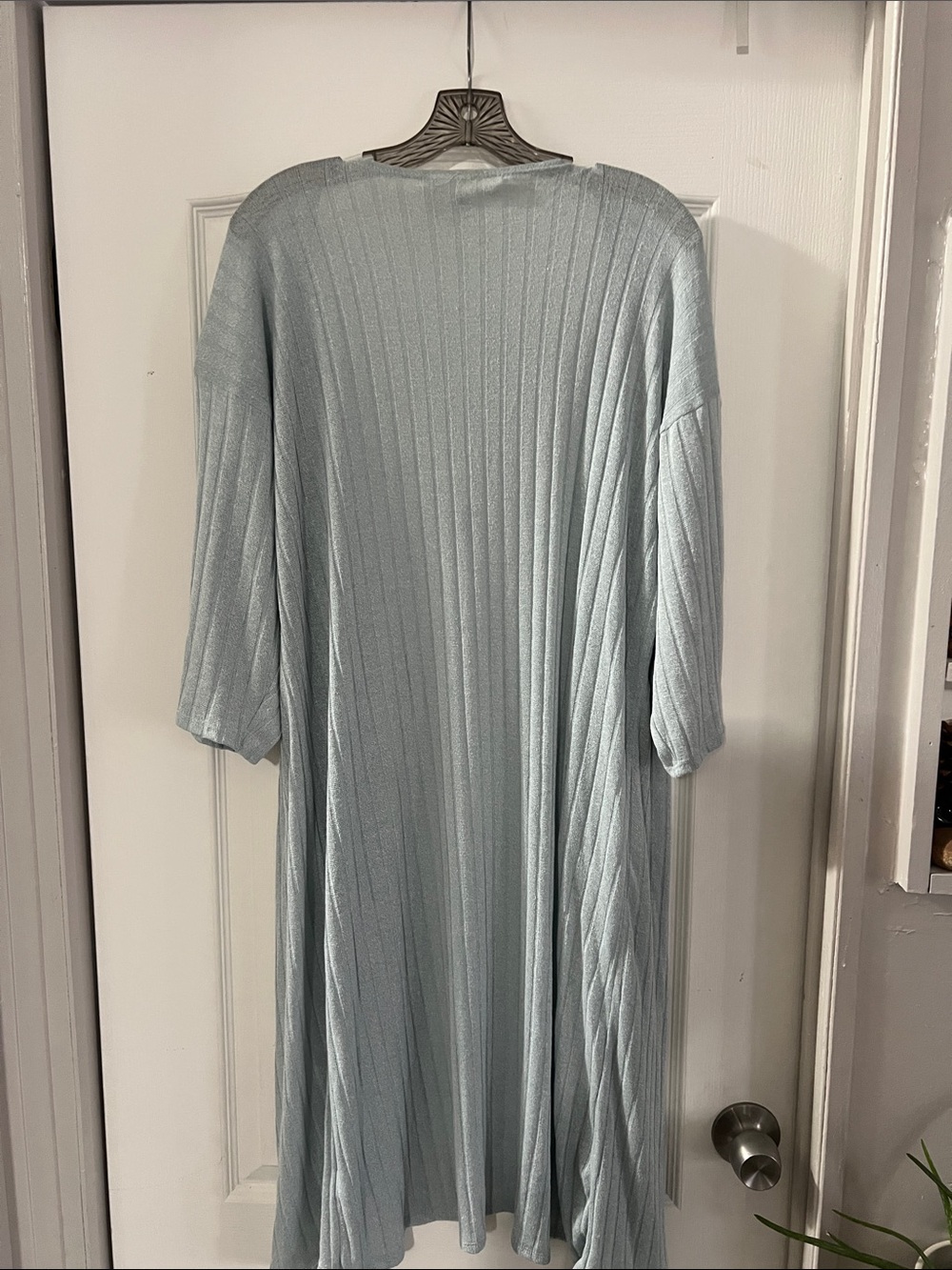 Lula Roe Light Blue Cardigan - Picture 3 of 3
